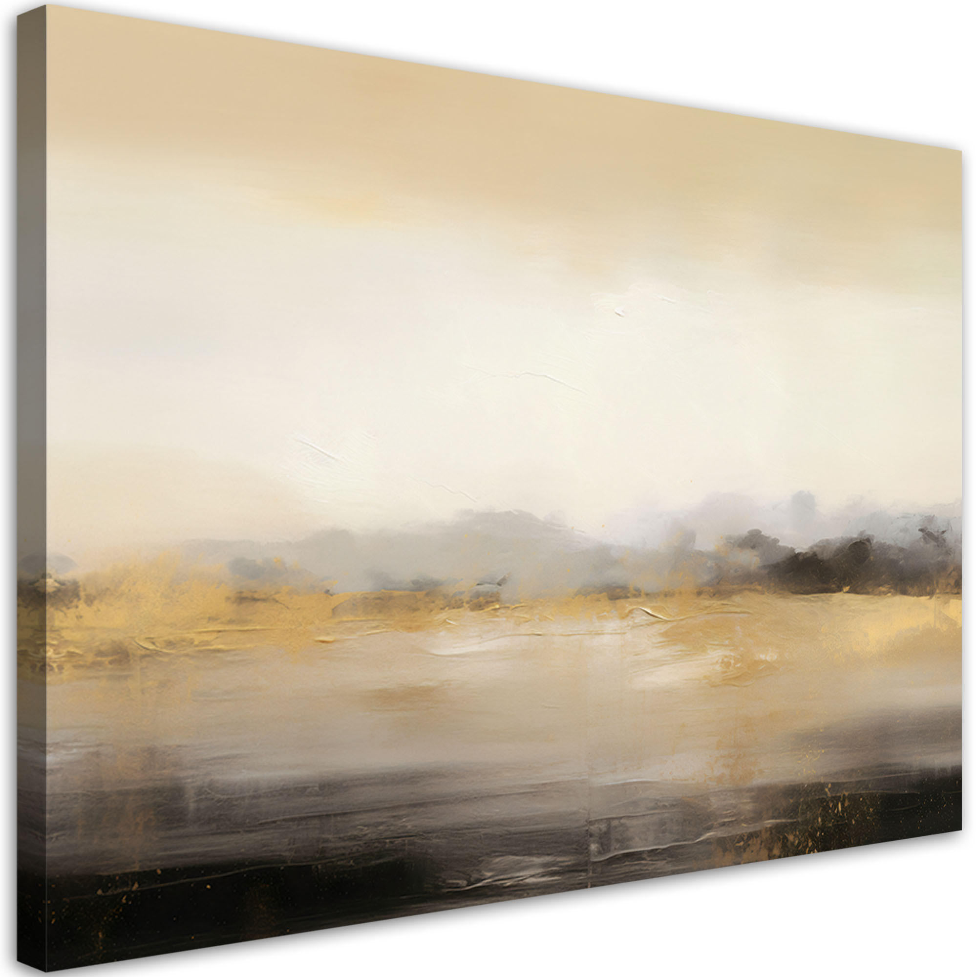 WANDBILD abstrakte textur loft beige - Beige, Textil (60/40cm) - Feeby