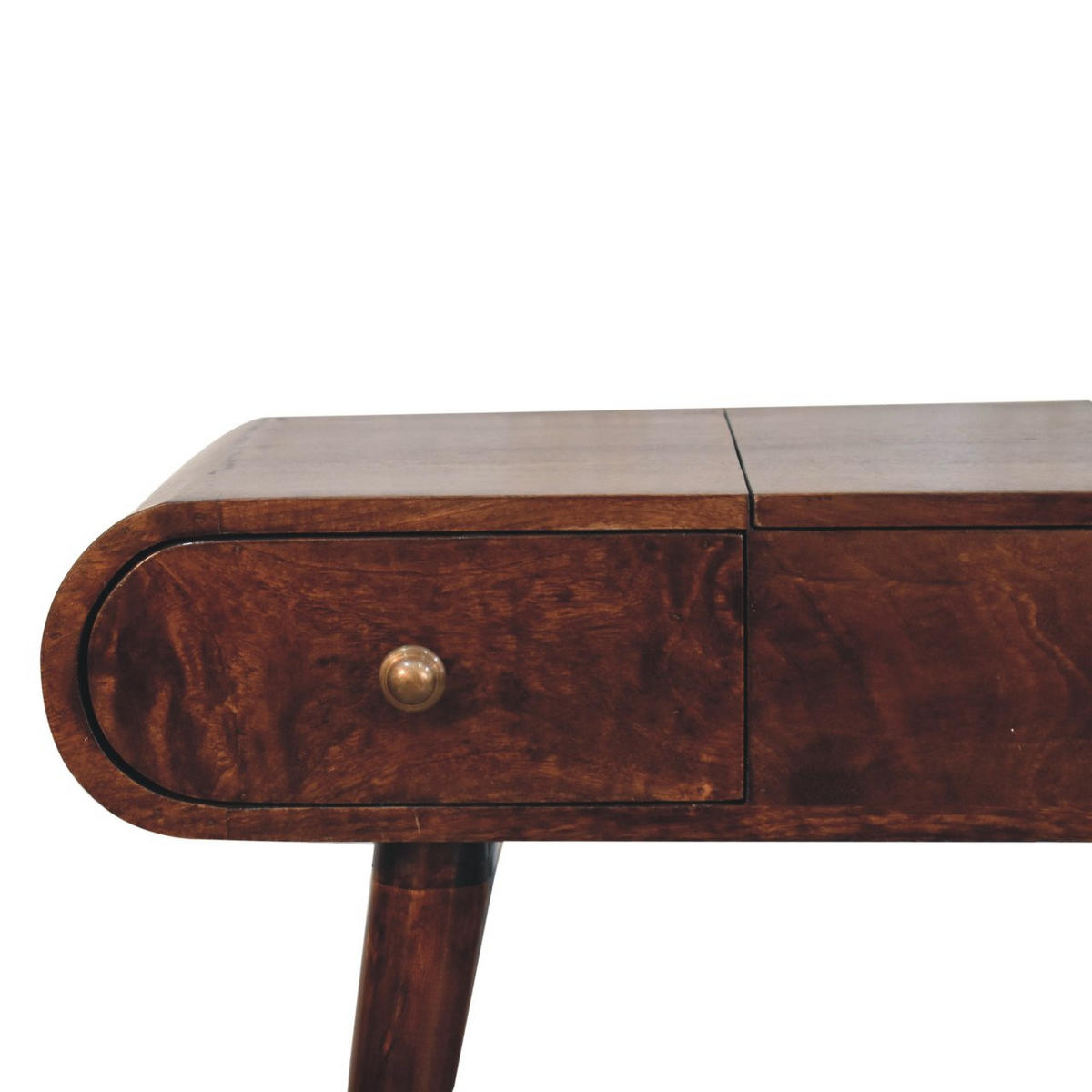 TOALETNA MIZICA v zaključku California Walnut z zložljivim ogledalom - hnedá, drevo (40/80/100cm) - Artisan Furniture