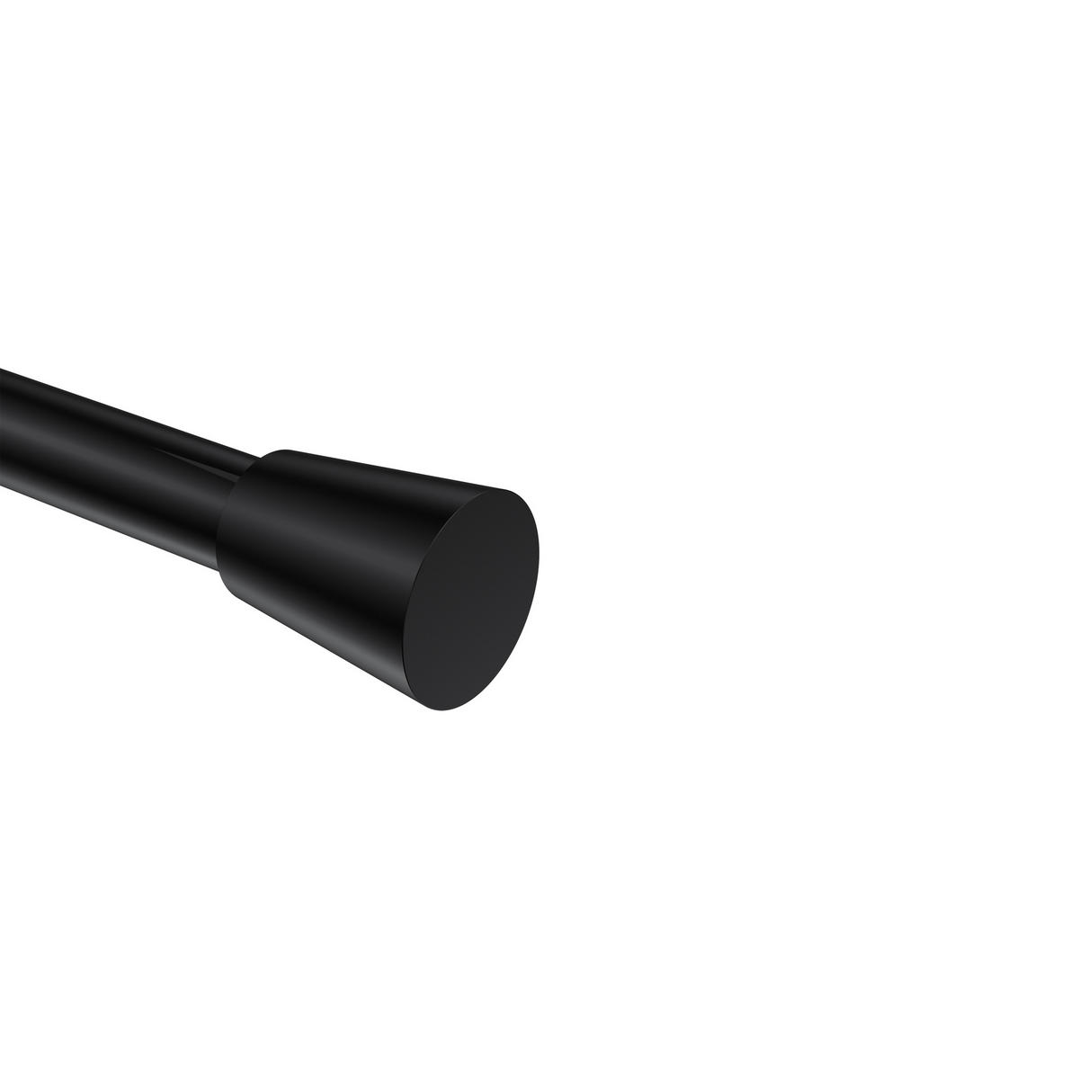 ENDSTÜCKE FÜR GARDINENSTANGEN 20 mm Ø, Sitra Schwarz, Packung 2 Stück - Schwarz, Metall (4.1/3/3cm) - INTERDECO
