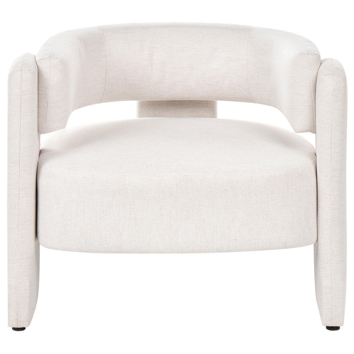 SESSEL Stoff Cremeweiß Maggeby - Weiß, Textil (79/69/69cm) - Beliani