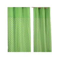 ÖSENVORHANG Sterne blickdicht 2er-Set, 137/182 cm - Grün, Textil (137/182cm) - Homescapes