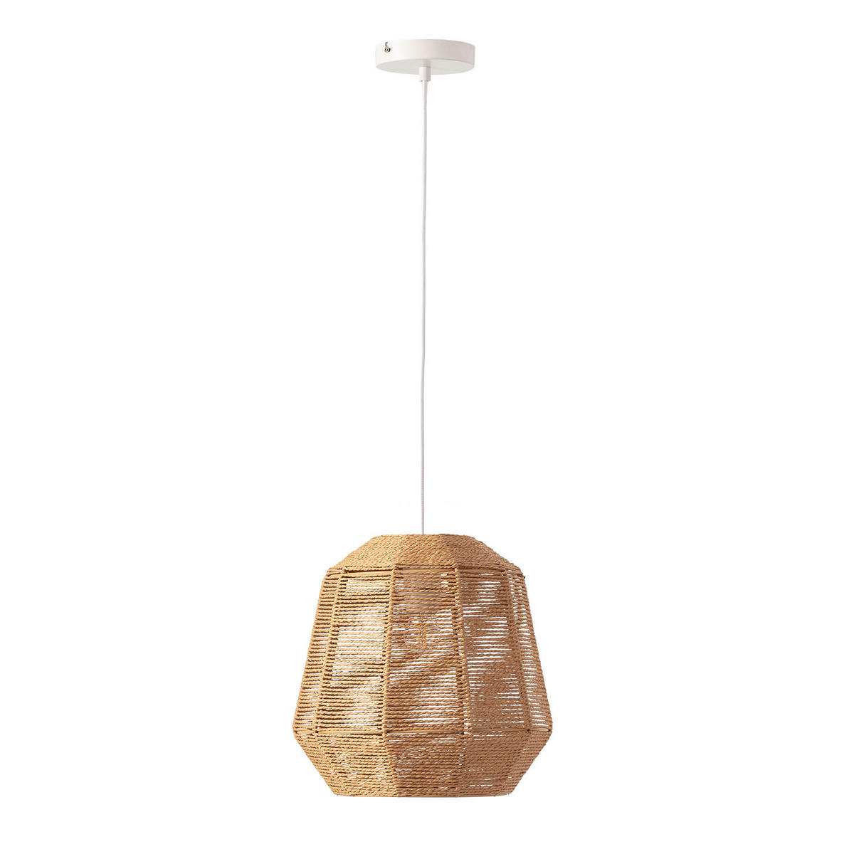 HÄNGELEUCHTE﻿ 31/31/153 Akina - Beige, Naturmaterialien (31/31/153cm) - VS Venta-stock