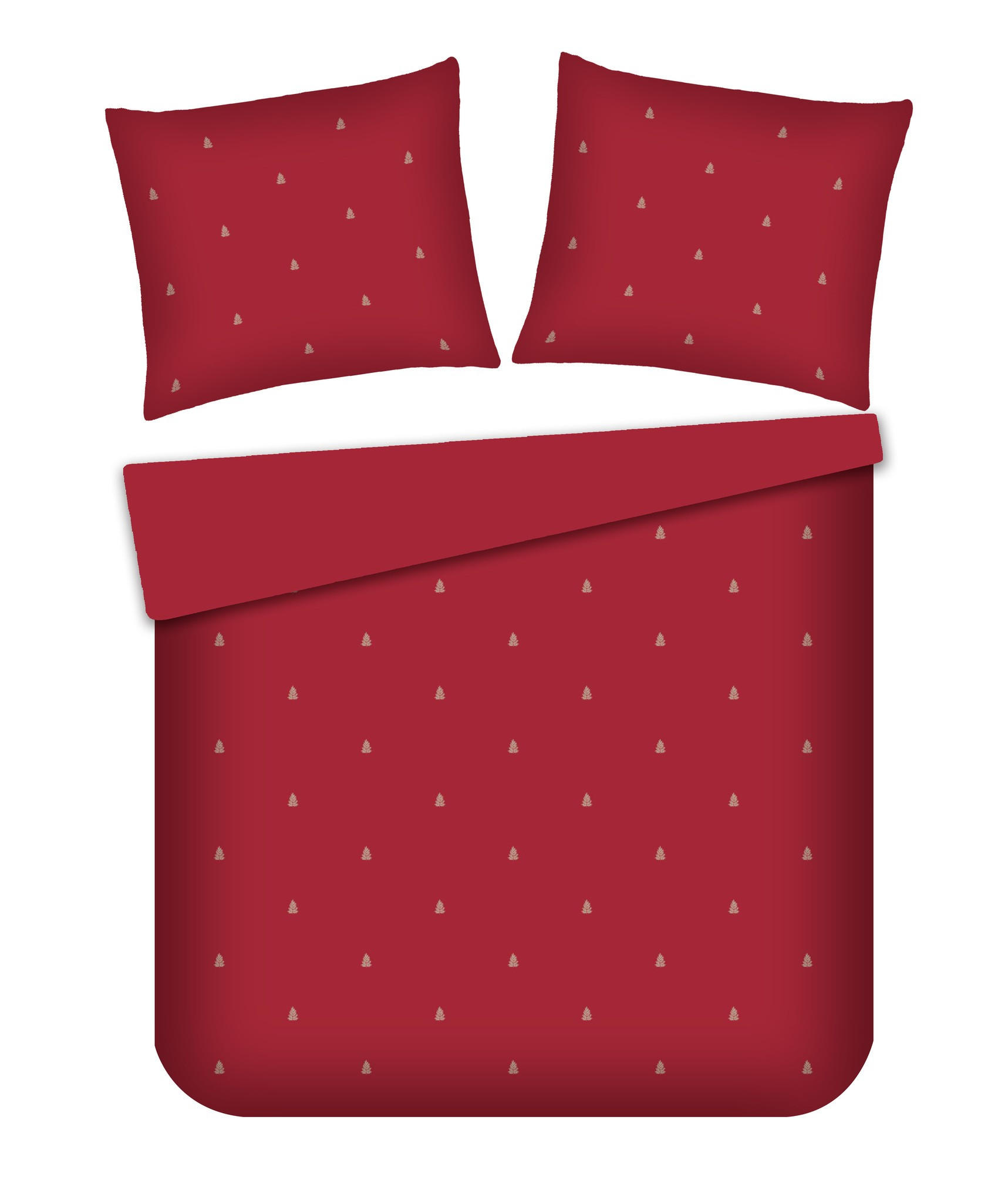 BETTWÄSCHE Baumwoll GENNA, 200x220 cm, Rot, Winter Weihnachten Bettbezug, Weihnachtsdeko, Christmas, Weihnachtsmotiv - Rot, Textil (200/220cm) - home&you