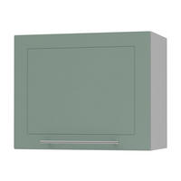 KLAPPHÄNGESCHRANK Kvantum W8/60 Mint Matt / Grau Matt 60 / 32,5 / 50cm - Grau/Mintgrün, Holz/Holzwerkstoff (60/50/32.5cm) - Feldmann-Wohnen
