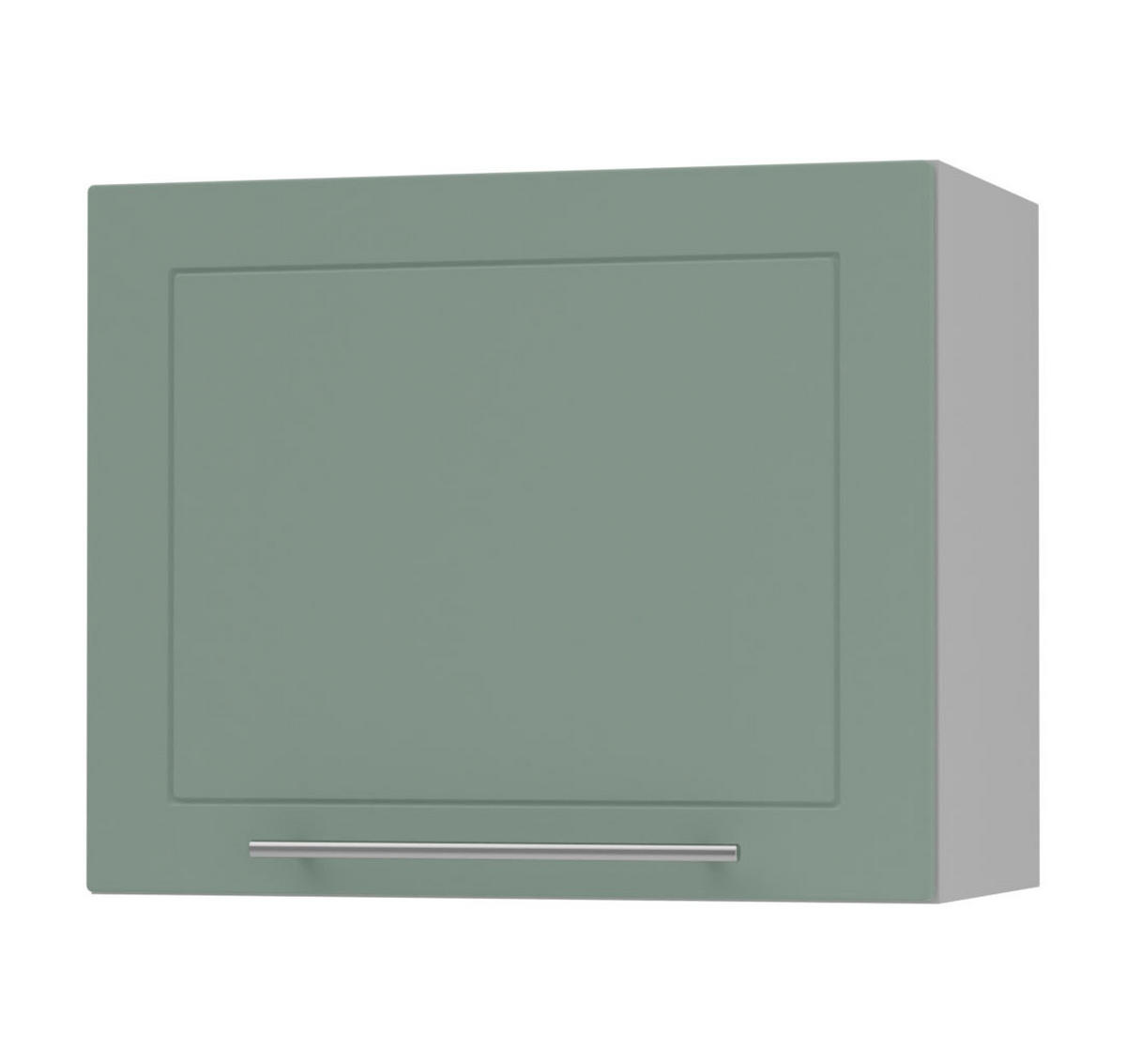 KLAPPHÄNGESCHRANK Kvantum W8/60 Mint Matt / Grau Matt 60 / 32,5 / 50cm - Grau/Mintgrün, Holz/Holzwerkstoff (60/50/32.5cm) - Feldmann-Wohnen