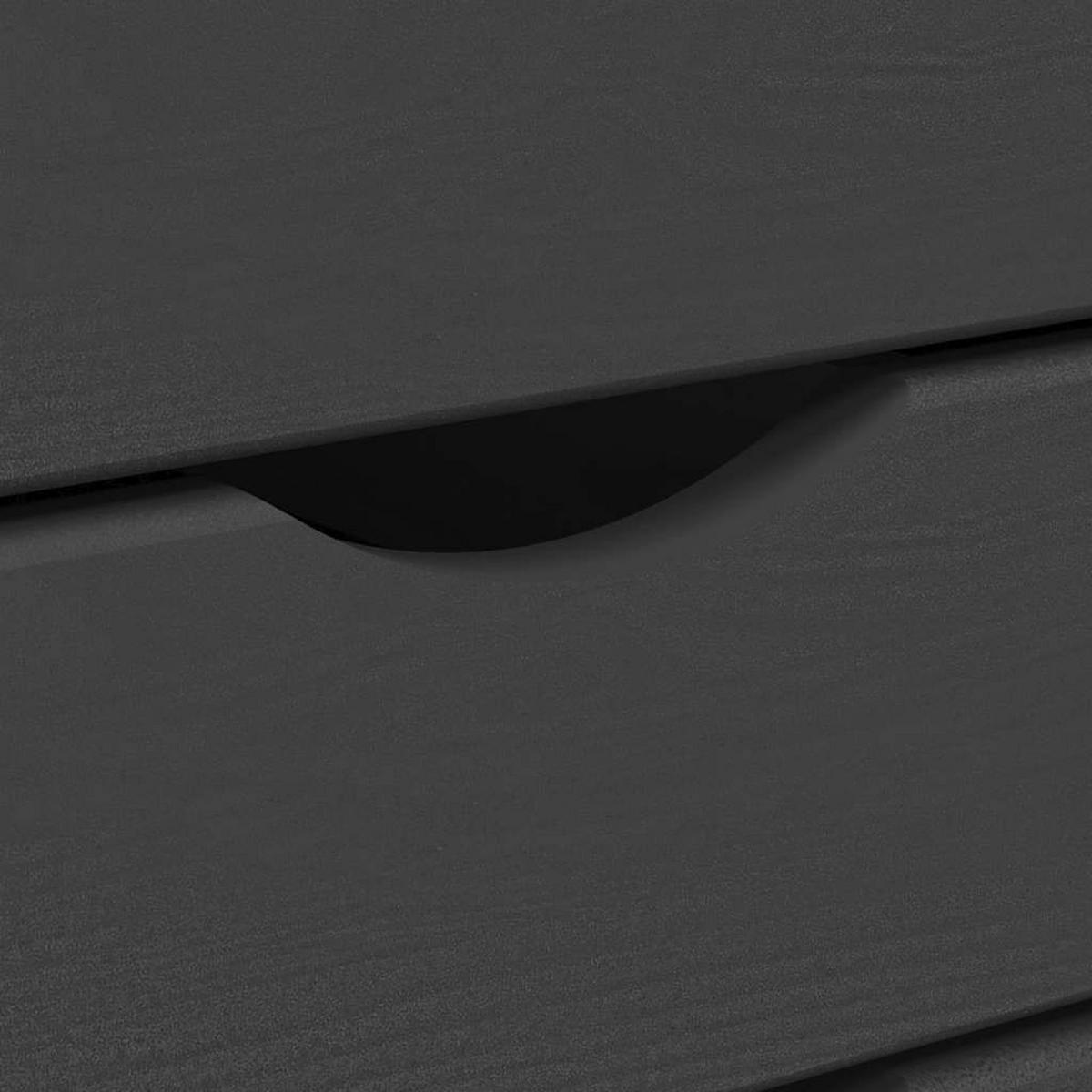 ROLLSCHRANK MIT SCHREIBTISCH MOSS GRAU MASSIVHOLZ KIEFER - Grau, Holz (39/74.5/105.5cm) - vidaXL