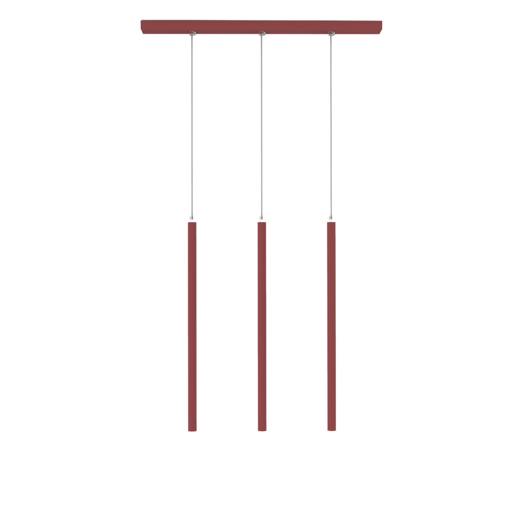 LED-HÄNGELEUCHTE Stelo X3 H60 - Rot, Metall (6/70/60cm) - Lumicom