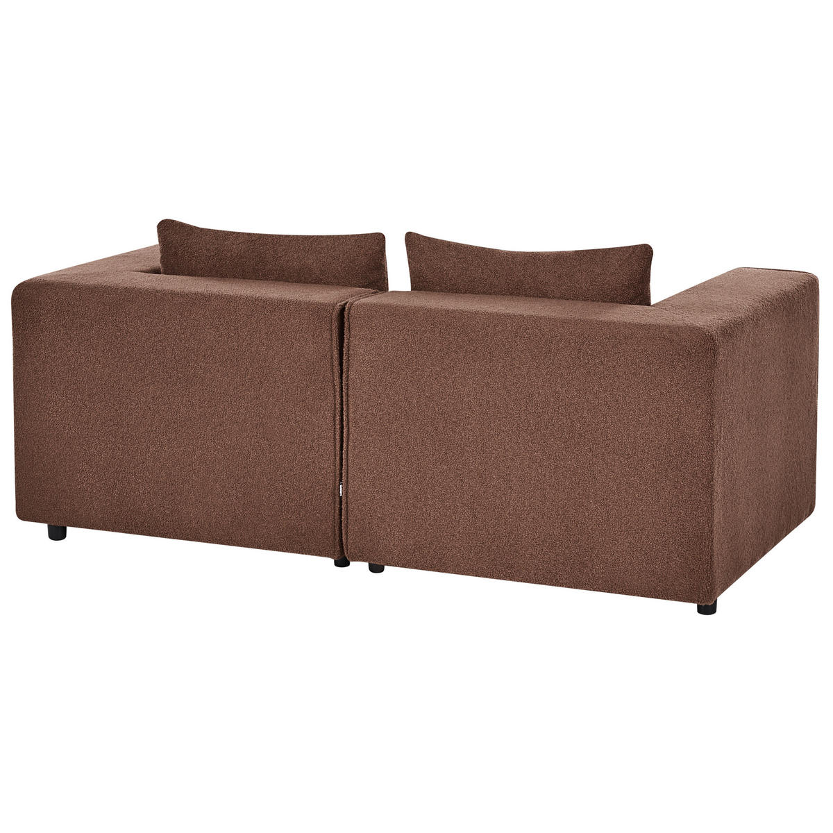 MODULÁRNÍ POHOVKA 2-místná Hnědá Bouclé Axebo - hnědá, textil (188/93/94cm) - Beliani