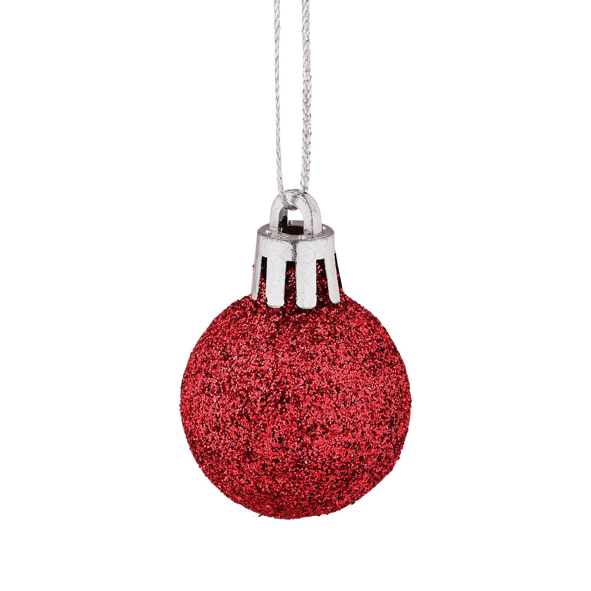 96-TLG.WEIHNACHTSKUGELN-SET - Rot, Kunststoff (3/4/3cm) - Relaxdays