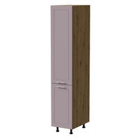 APOTHEKERSCHRANK Bari 2D14K/40 Kargo Eiche Artisan / RAL 4009 pastellviolett 40 / 59 / 207cm - Violett/Eiche Artisan, Holz/Holzwerkstoff (40/207/59cm) - Feldmann-Wohnen
