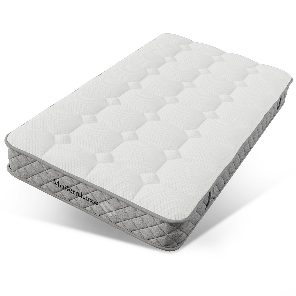 POLSTERBETT aus Kunstleder 90x200 cm in Beige mit Matratze & Stauraum - Beige, Leder (90/200cm) - Modfu