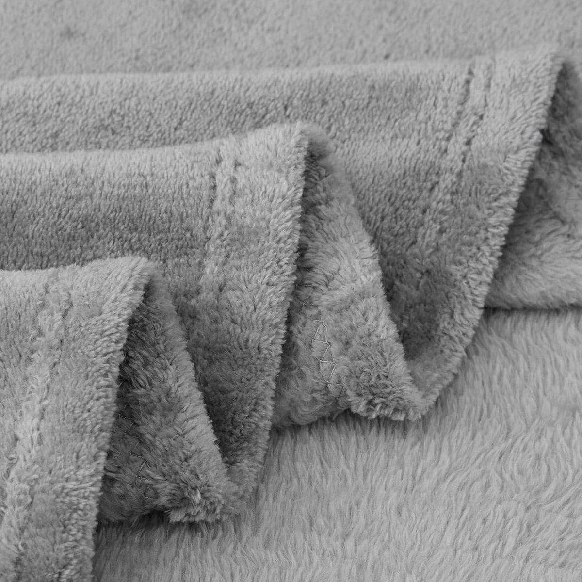 KUSCHELDECKE Flauschig 220 x 240 cm Grau - Grau, Textil (220/240cm)