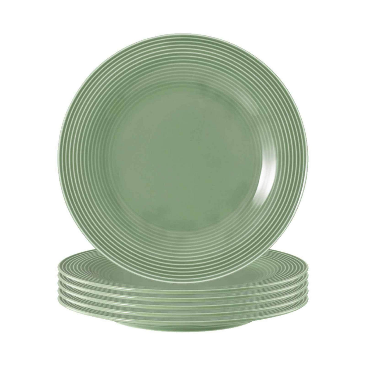 FRÜHSTÜCKSTELLER Beat Color Glaze Salbeigrün ø 23,3 cm 6er Set - Grün, Keramik (23.3cm) - Seltmann Weiden