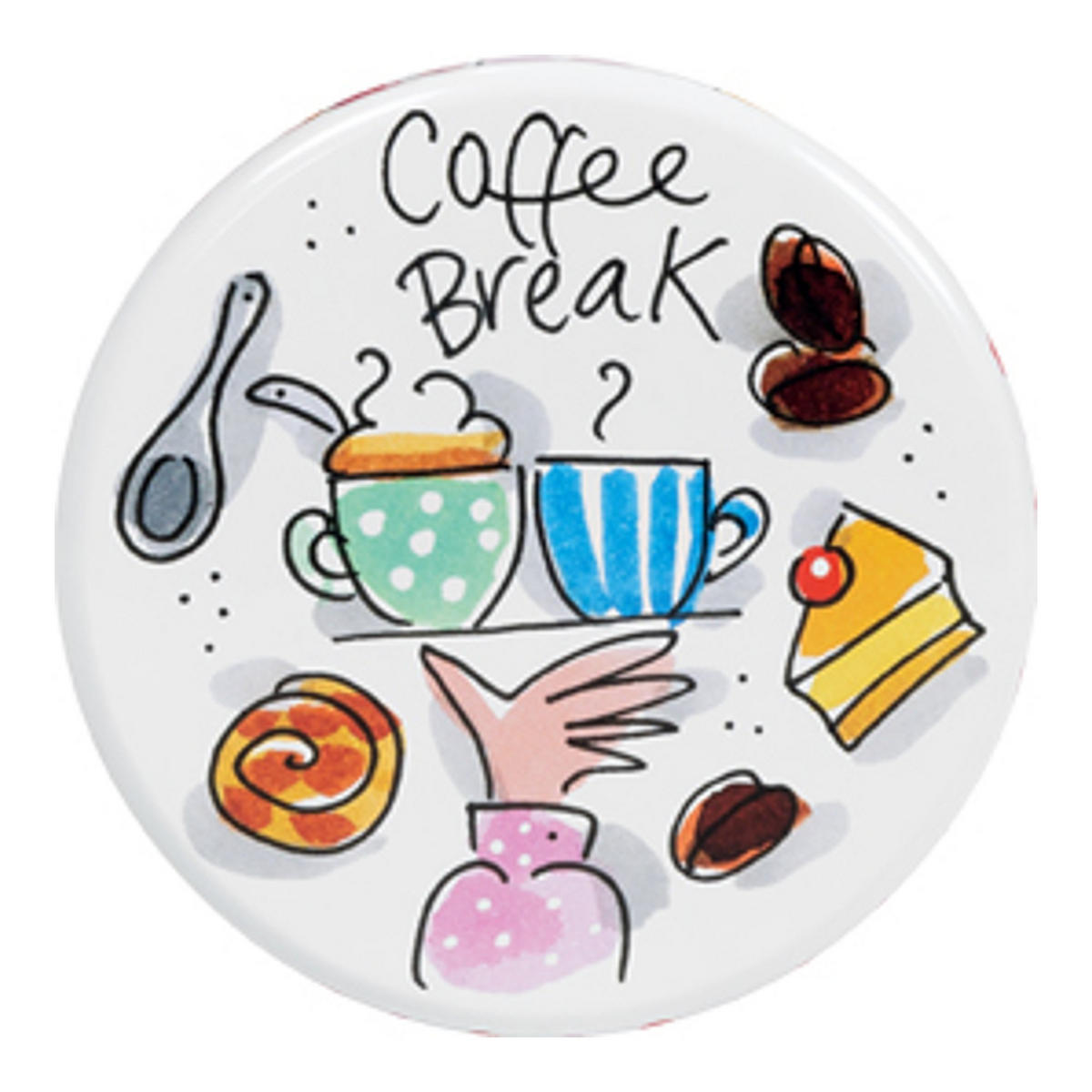 KAFFEEPADDOSE Blond x Senseo in Bunt - 18cm - Multicolor, Metall (7.5/18/7.5cm) - Blond Amsterdam