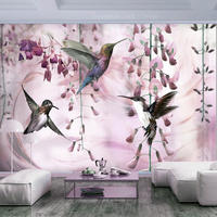 SELBSTKLEBENDE FOTOTAPETE 196/140 cm - Pink/Beige, Kunststoff/Textil (196/1cm) - KUNSTLOFT