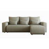 ECKSOFA Travis mit Bettkasten und Schlaffunktion, L-Form, Cord, Universal - Grau, Holzwerkstoff (248/148cm) - 4ALL HOME