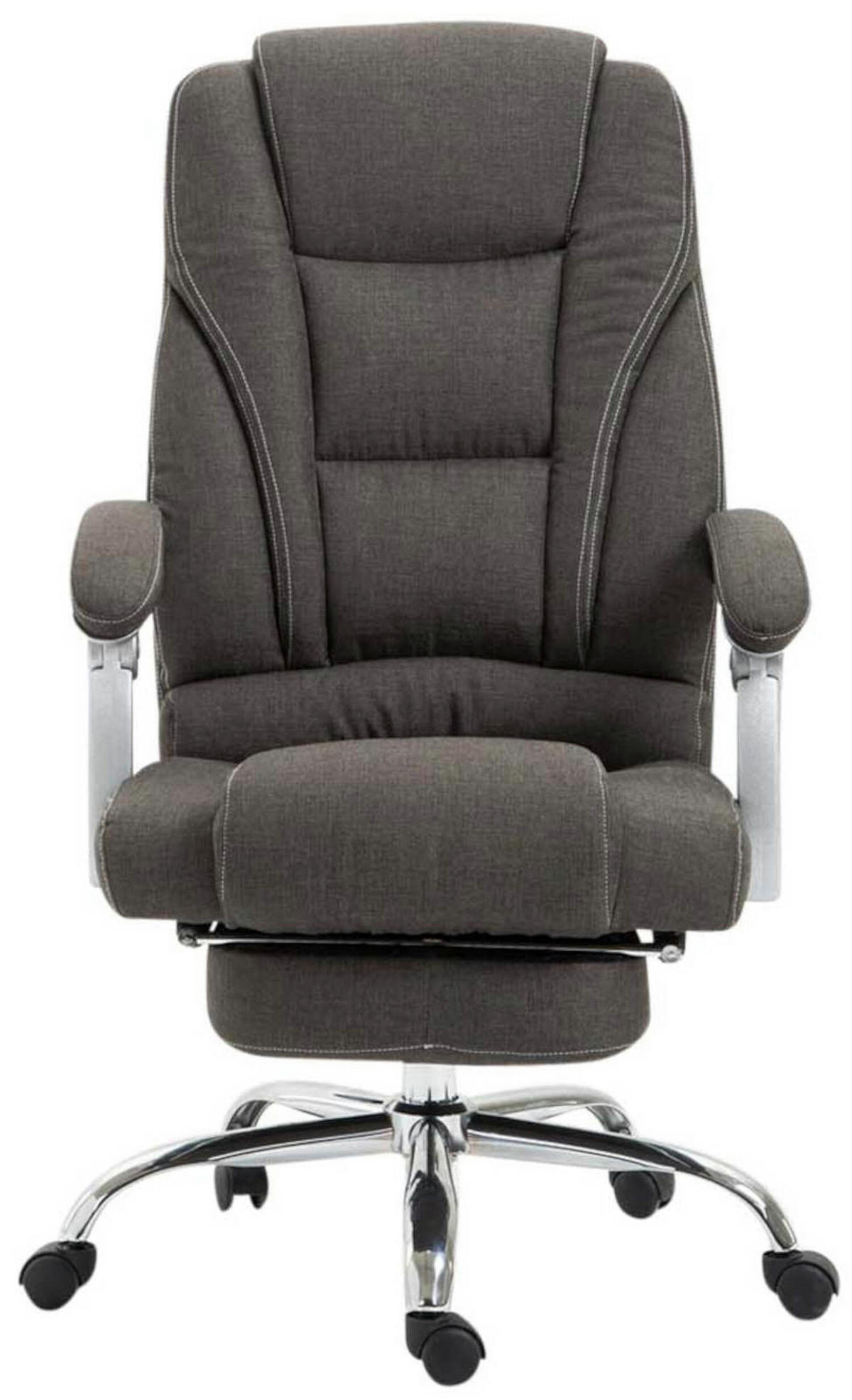 BÜROSTUHL Pacira, Stoff Dunkelgrau - Dunkelgrau, Textil/Metall (68/127/64cm) - TPFLiving