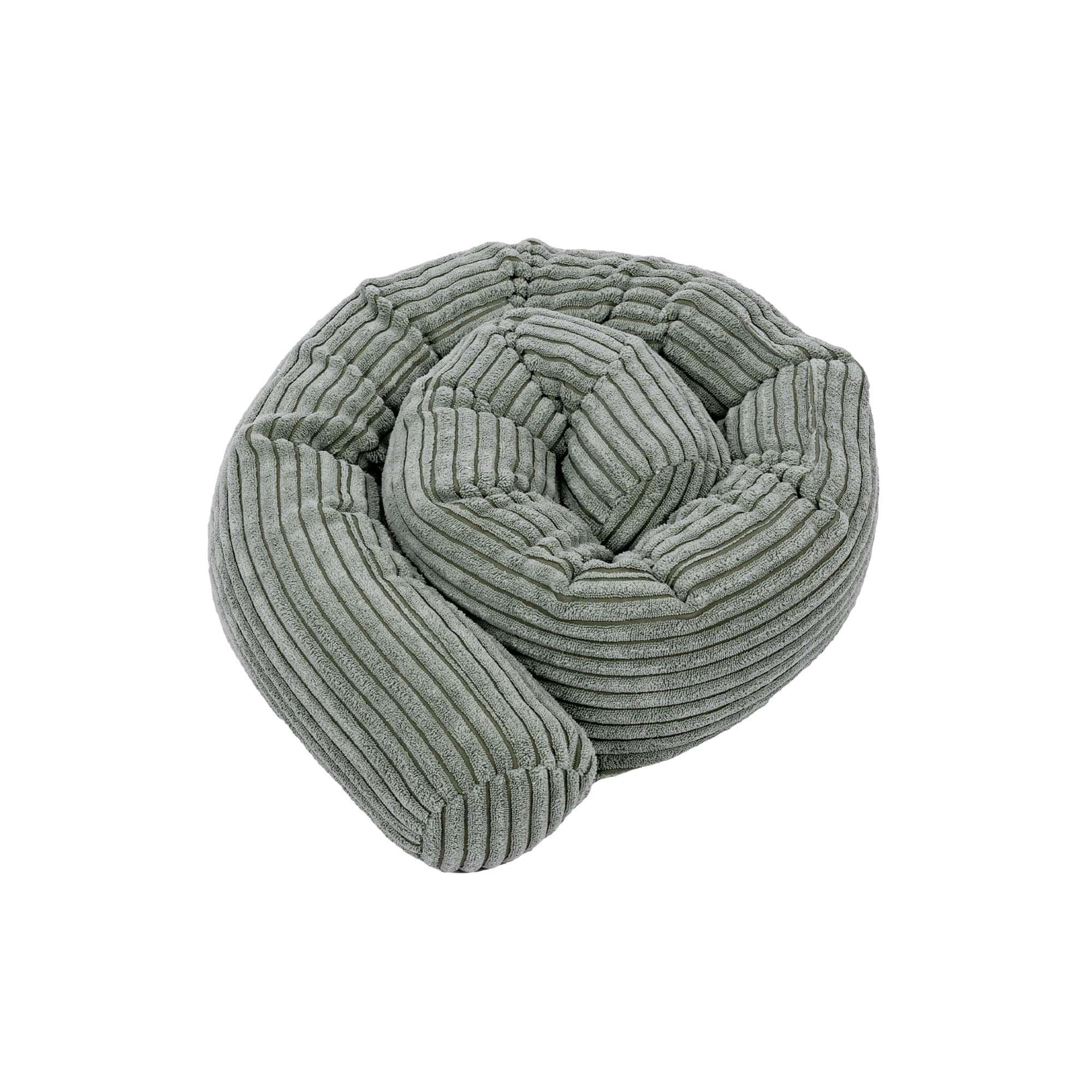 BETTUMRANDUNGSSCHUTZ Bettschlange aus Cord, 150 cm, Olivgrün - Grün, Textil - MeowBaby