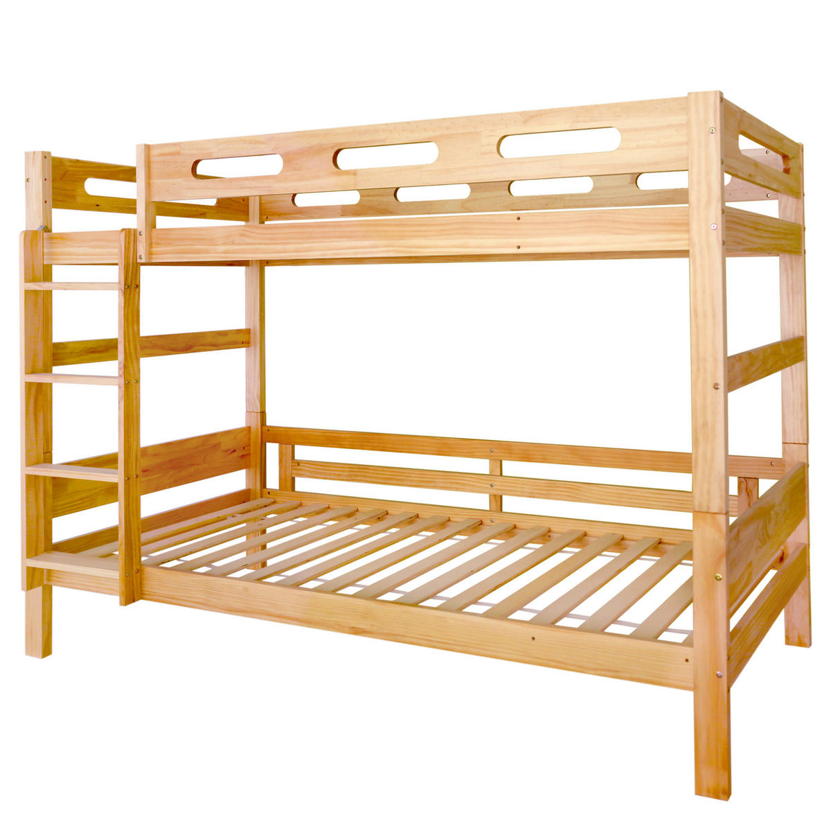 ETAGENBETT 90/200 cm aus Kiefernholz mit trennbarer Funktion Natur - Naturfarben, Holz (90/200cm) - Modenvie