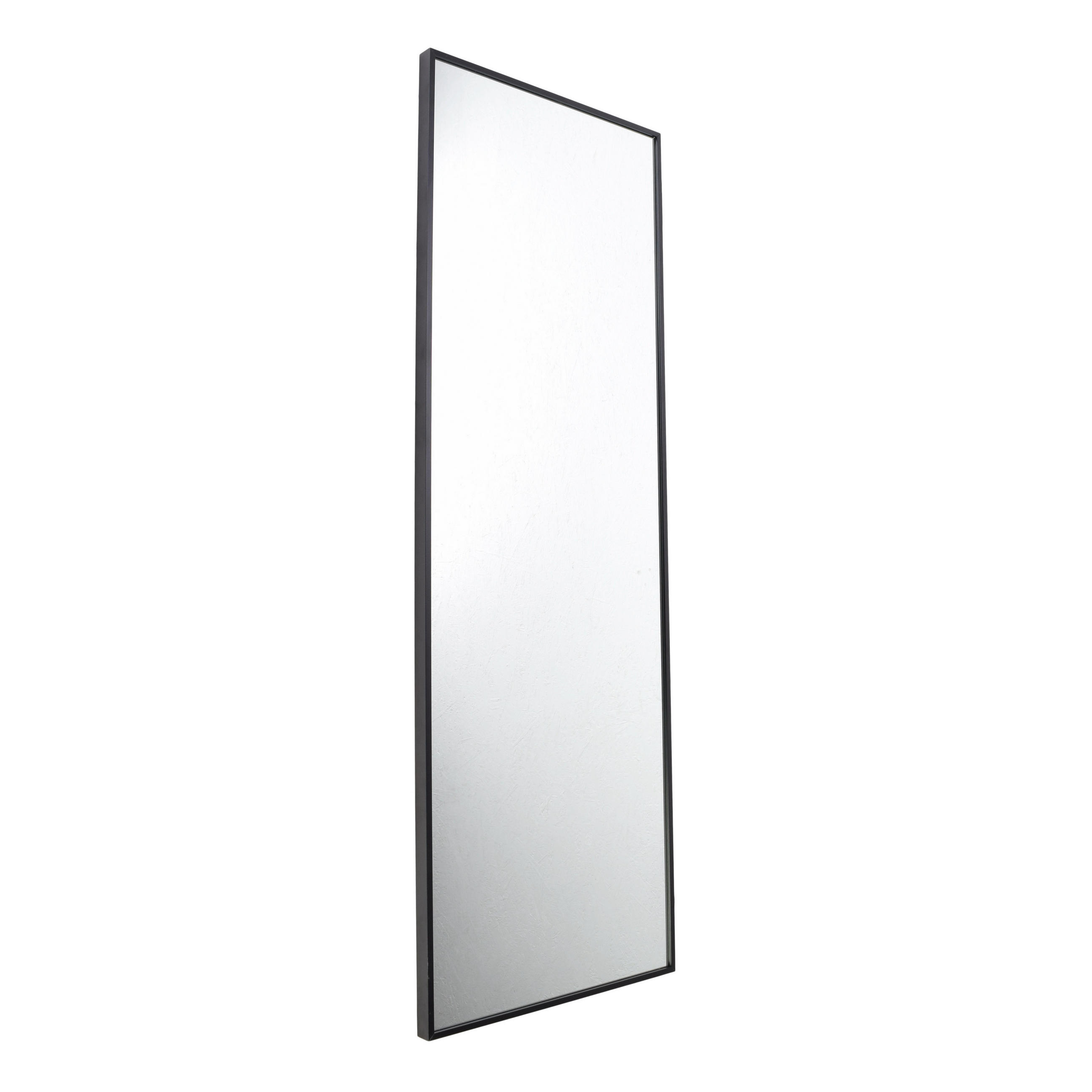 WANDSPIEGEL York Schwarz - Schwarz, Metall (40/120/4cm) - Fragix