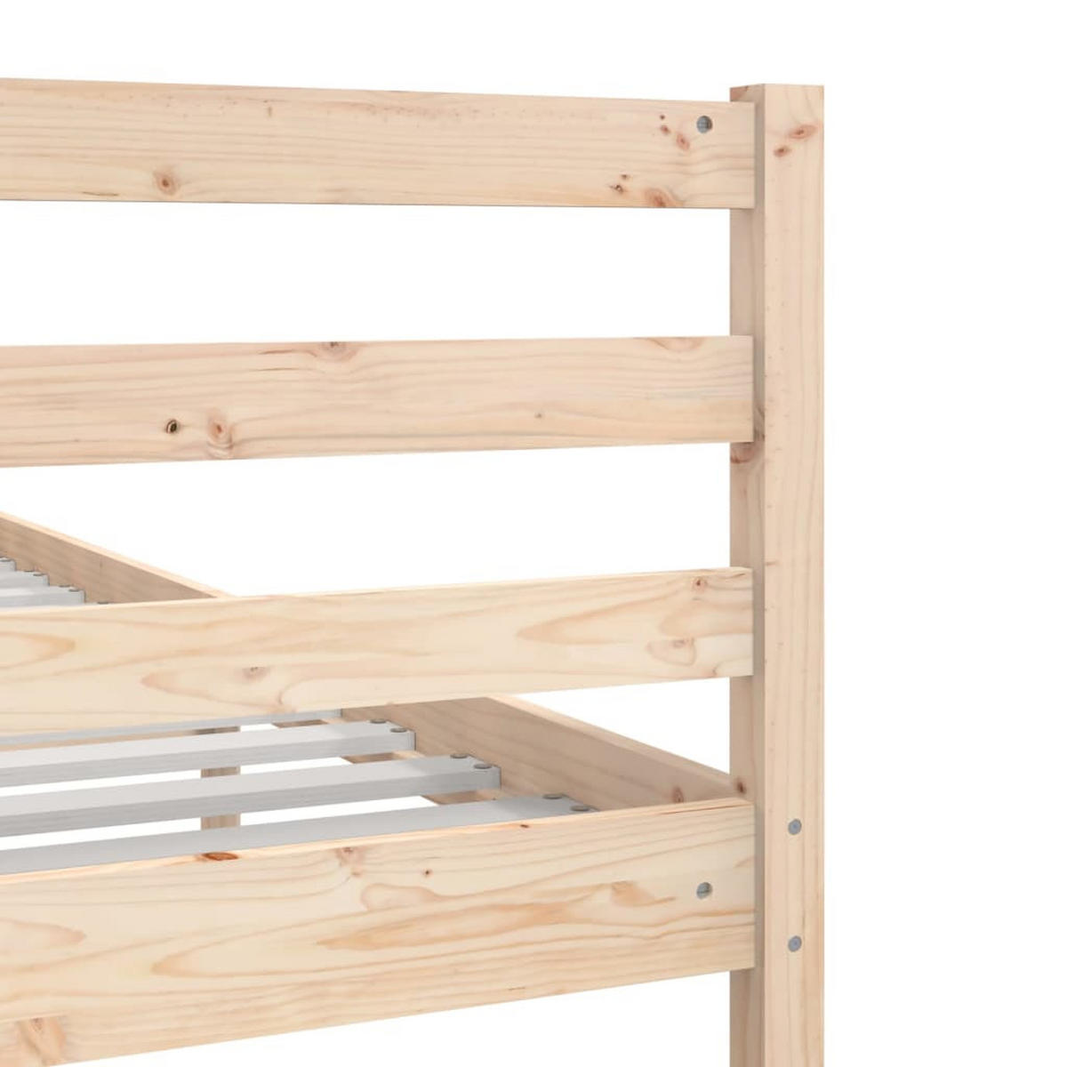 BETT Kaczmarek 126/195.5 cm - Braun, Holz (120/190cm) - Nettlife