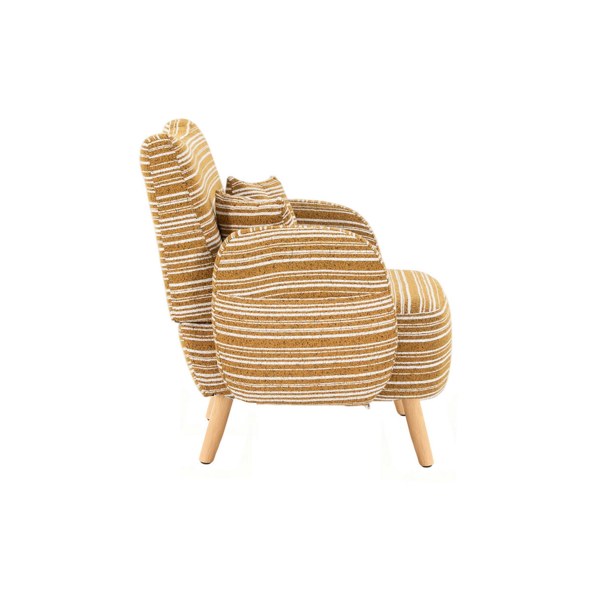 BIG SESSEL,Relaxsessel,Loungesofa,XXL-Sessel,Bouclé,Gelb - Gelb, Textil (121/63/81.5cm) - LVHOM