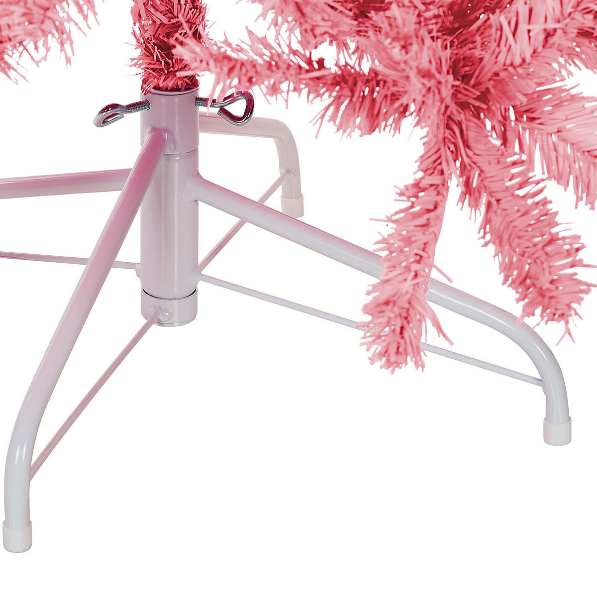 WEIHNACHTSBAUM 210 cm Rosa Farnham - Rosa, Kunststoff (210cm) - Beliani