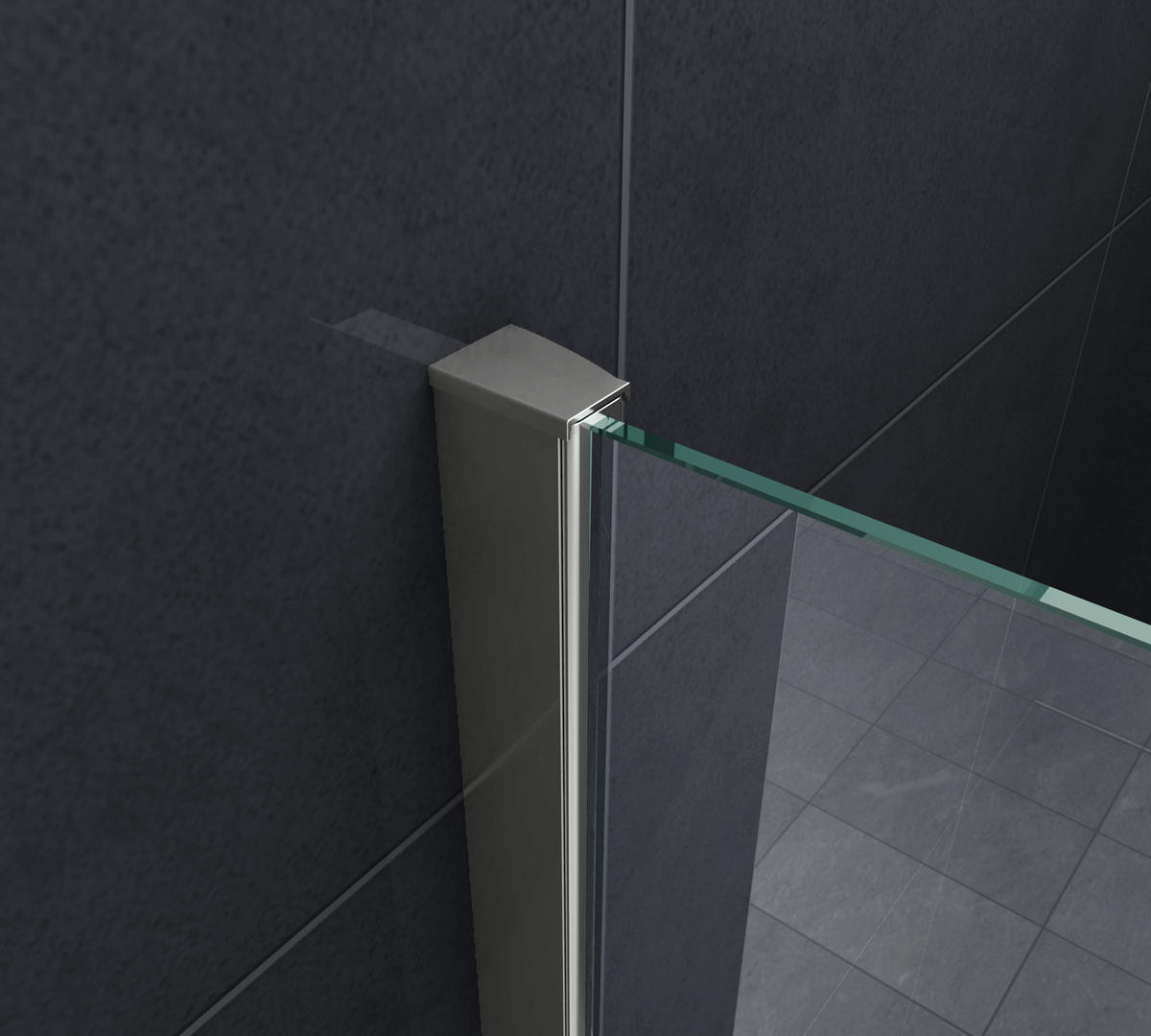 DUSCHKABINE TELA Klar 120 x 80 x 195 cm 8 mm ESG - Klar, Glas (80/120/195cm) - Glasdeals