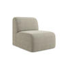 SOFAELEMENT Bouclé Stoff Grau - Taupe/Schwarz, Holzwerkstoff/Kunststoff (70/75/94cm) - Makamii