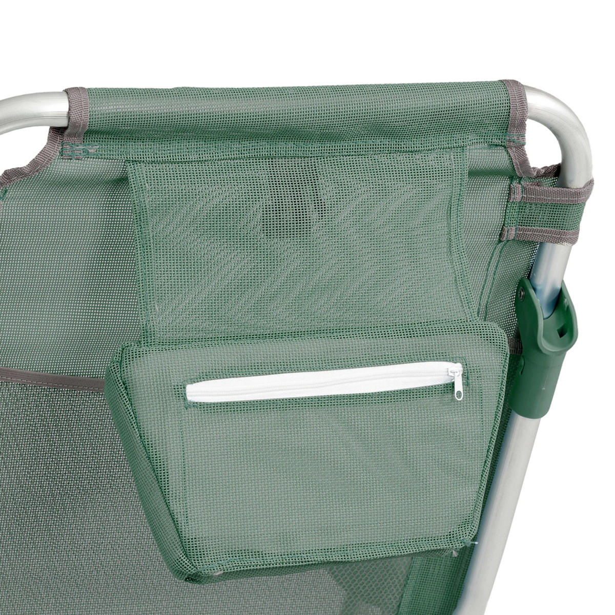 KLAPPSTTUHL, Grün - Grün, Textil (59/79/64cm) - Oviala