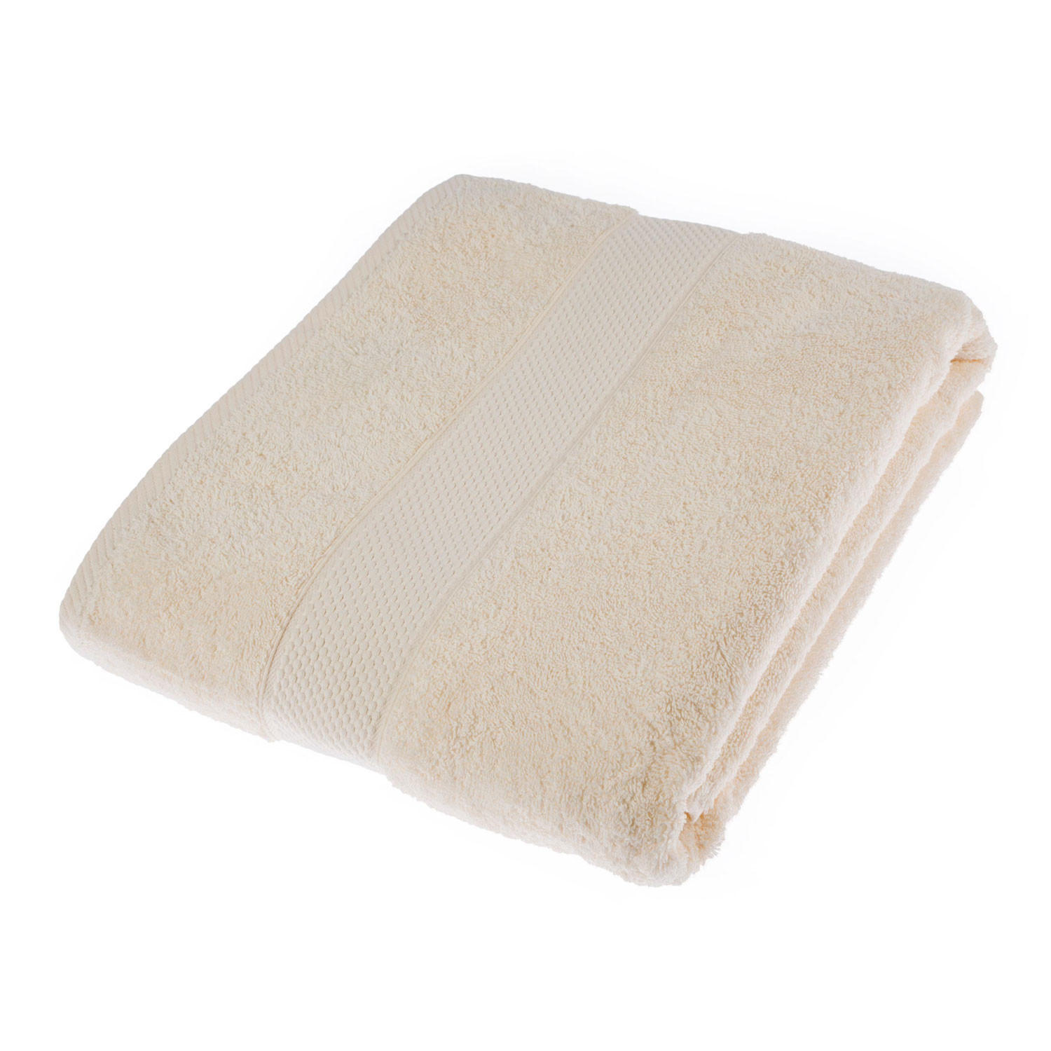 SAUNATUCH Essential creme 100/180 cm - Creme, Textil (100/180cm) - Homescapes