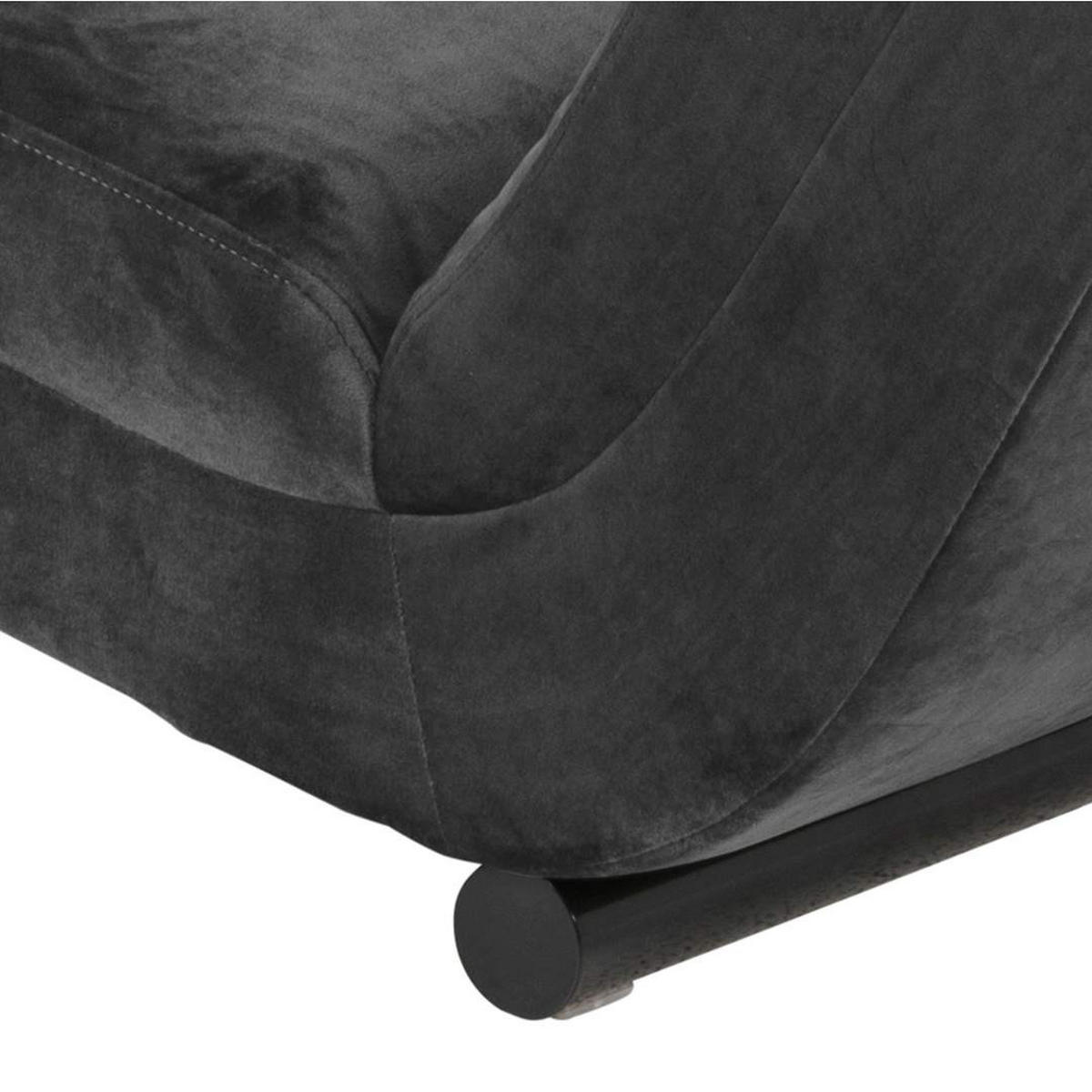 SCHÄSLONG Slinky 60 x 170 x 82 cm – grå - Grå, Textil/Metall (60/82/170cm) - ebuy24