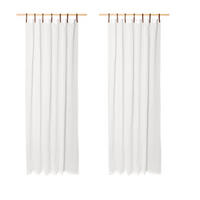SCHLAUFENSCHAL Evi 2er Set weiß - Weiß, Textil (135/245/245cm) - Magma Heimtexx