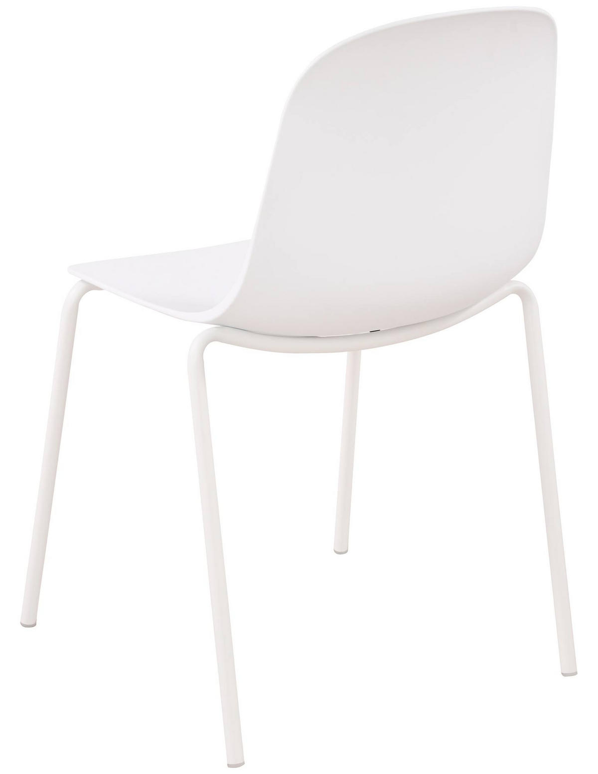 GARTENMÖBEL-SET Ella 2 Stühle 162x60x85cm Kunststoff Weiß Balkonset - Weiß, Kunststoff - DELUKE