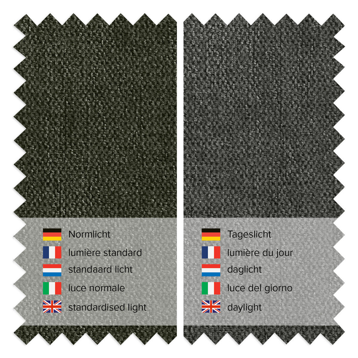 3-SITZER ECKSOFA mit Recamiere - Schwarz/Grau, Kunststoff/Textil (295/231cm) - home24