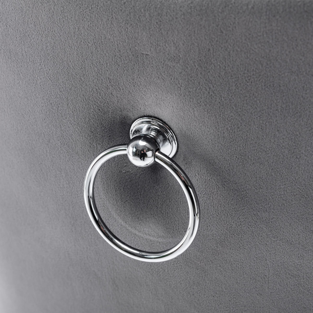 ESSZIMMERSTUHL 2er Set Samt Grau Metallbeine Eichenbeine - Grau, Textil (63/95/50cm) - FLIEKS