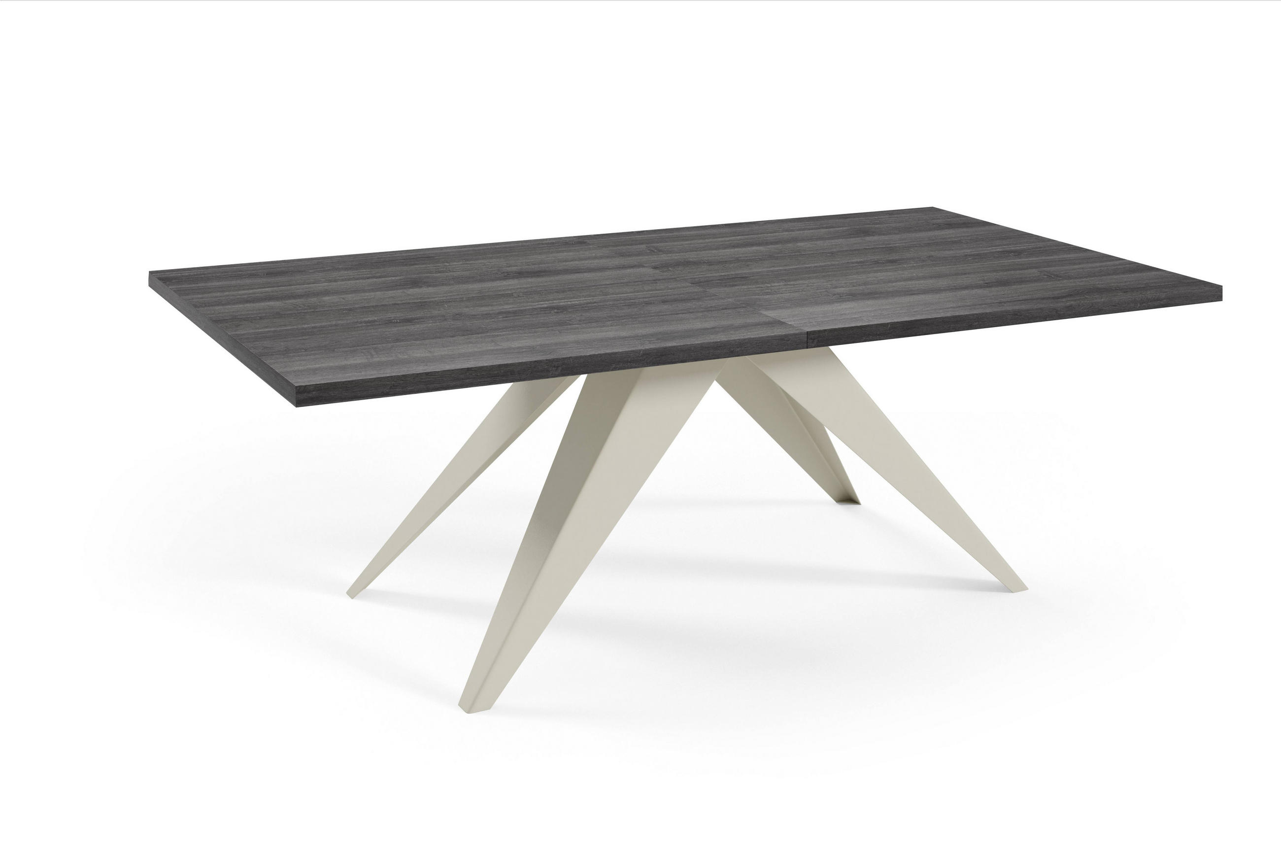 ESSTISCHE SENTO - Kaschmir/Anthrazit, Holzwerkstoff (90/160/76cm) - Meblini