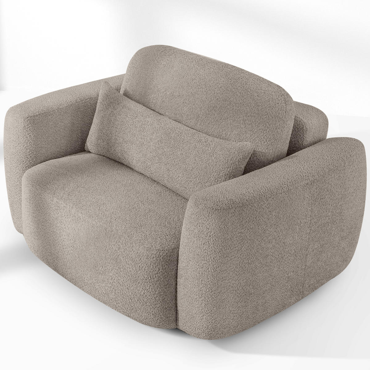 SESSEL ELOSA - Grau, Holz/Textil (145/85/115cm) - KONSIMO®
