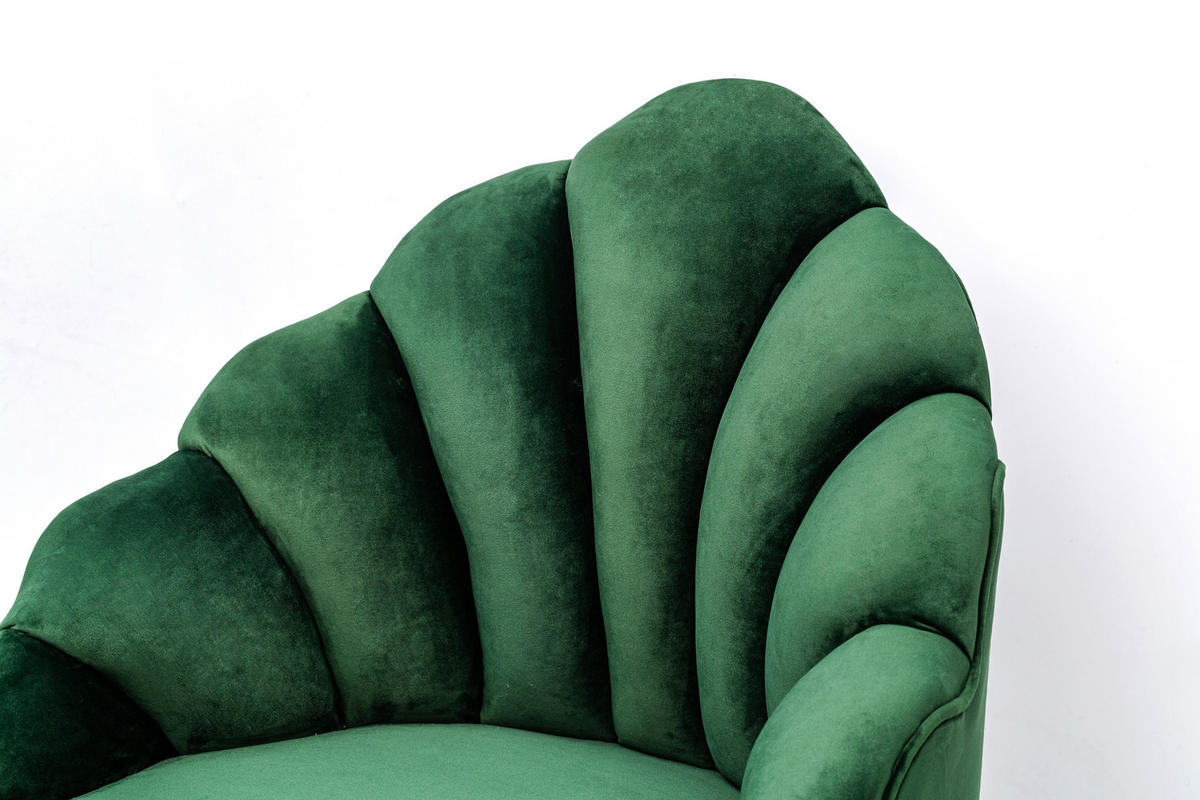 SESSEL Samt Grün - Grün, Textil (63/89/60cm) - Nordlys