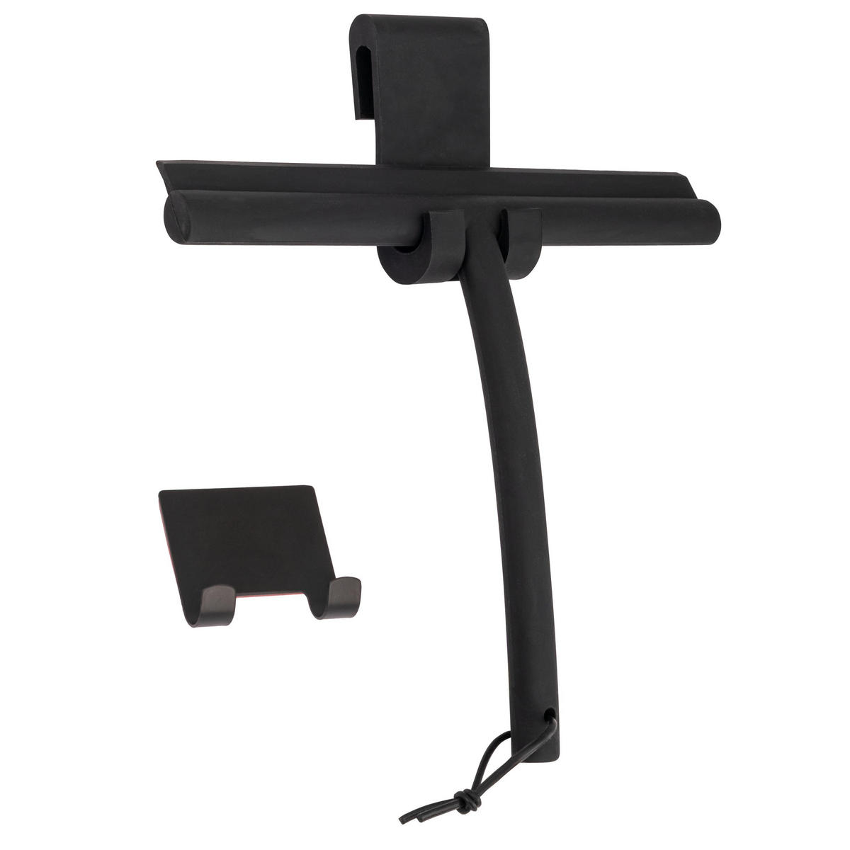 DUSCHABZIEHER, schwarz - Schwarz, Metall (24/20/2cm) - bremermann