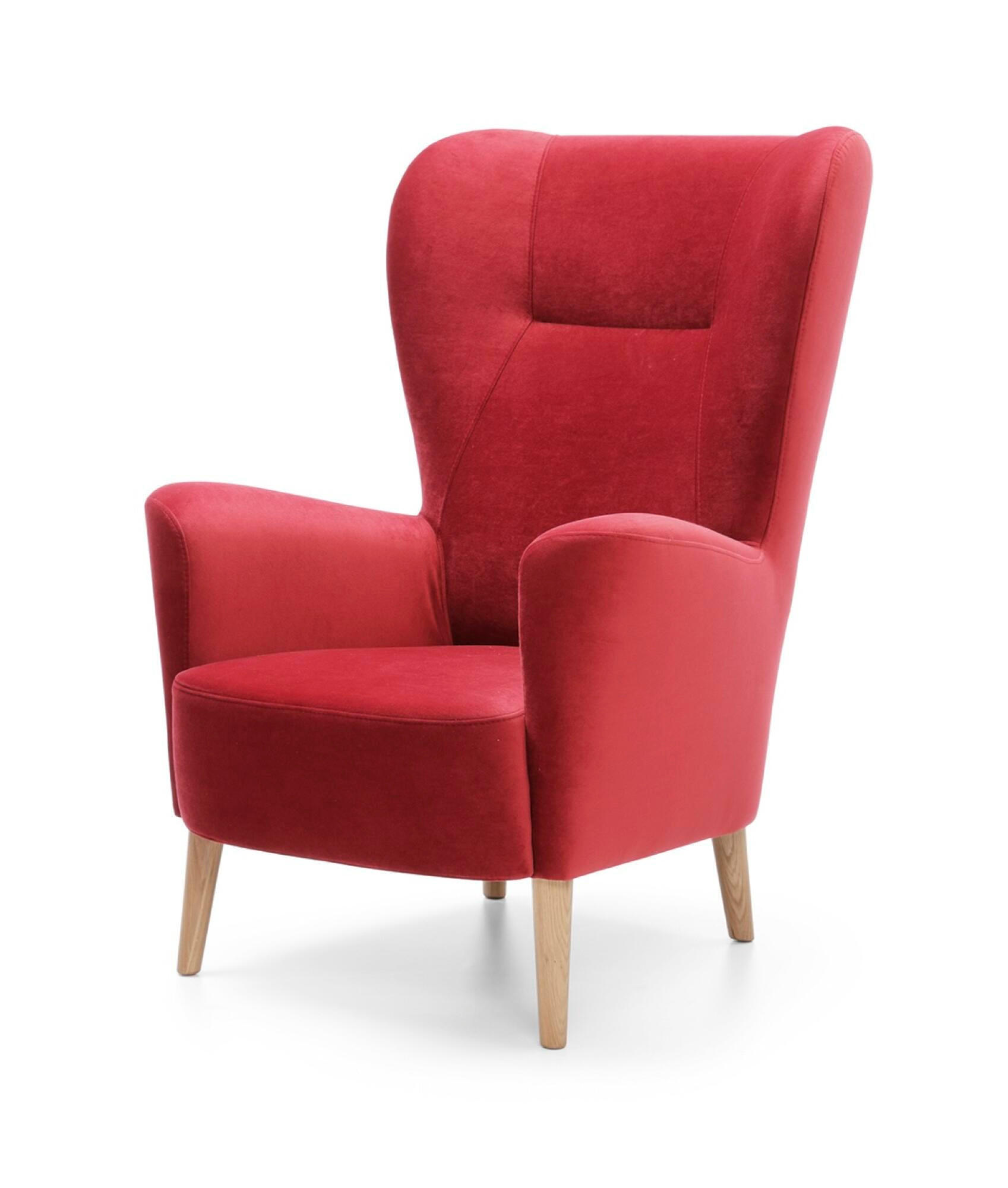 SESSEL NEXT Rot 71x93x110 cm - Rot, Textil (71/110/93cm) - FURNLUX