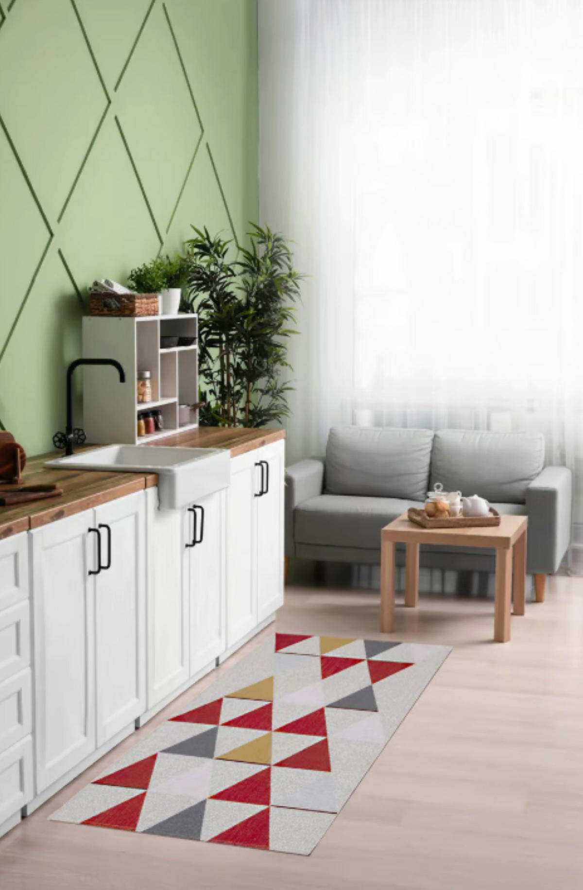 TEPPICH Flur Wolle & Baumwolle ISAAC Rot 60x120 cm - Rot, Naturmaterialien (60/120cm) - Novatrend