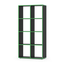 RAUMTEILER Scutum Schwarz/Grün 72 x 143 cm - Schwarz/Grün, Holzwerkstoff (143/72/29cm) - Vicco
