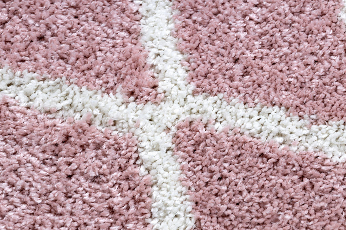 TEPPICH Berber 80/200 cm - Pink, Textil (80/200cm) - rugsX