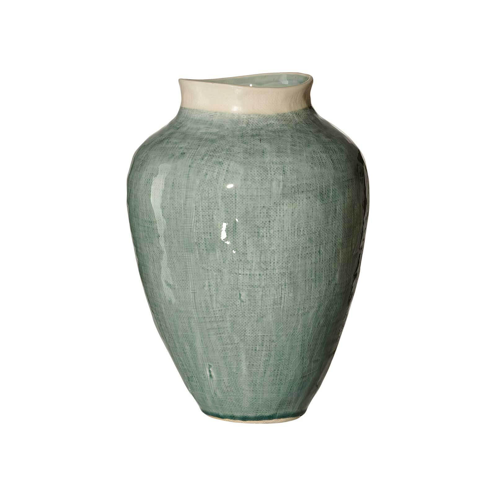 VASE Lucca grün 31 cm - Grün, Keramik (31cm) - Ritzenhoff Breker