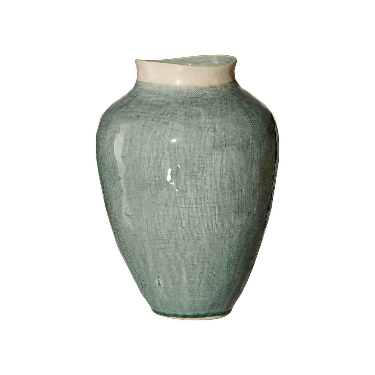 VASE Lucca grün 31 cm - Grün, Keramik (31cm) - Ritzenhoff Breker