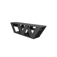 LOWBOARD Ralla Anthrazit 158/40/30 cm - Anthrazit, Holzwerkstoff (158/40/30cm) - Decortie