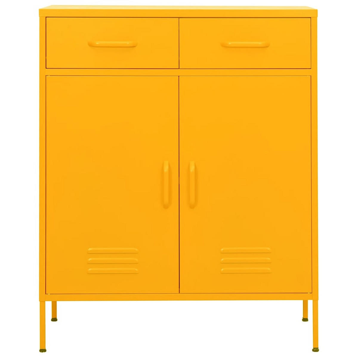LAGERSCHRANK Senfgelb 80/35/101,5 Cm Stahl - Gelb, Metall (35/101.5/80cm) - vidaXL