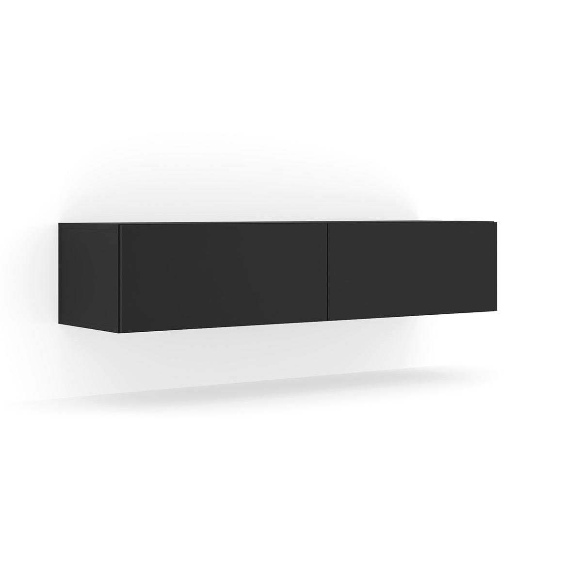 TV STOLÍK Bali Matná čierna - čierna, kompozitné drevo (140/30/40cm) - Petits-meubles