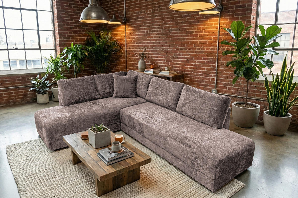 SCHLAFSOFA SADIRA Taupe Flachgewebe - Taupe/Schwarz, Kunststoff/Textil (288/209cm) - KAWOLA